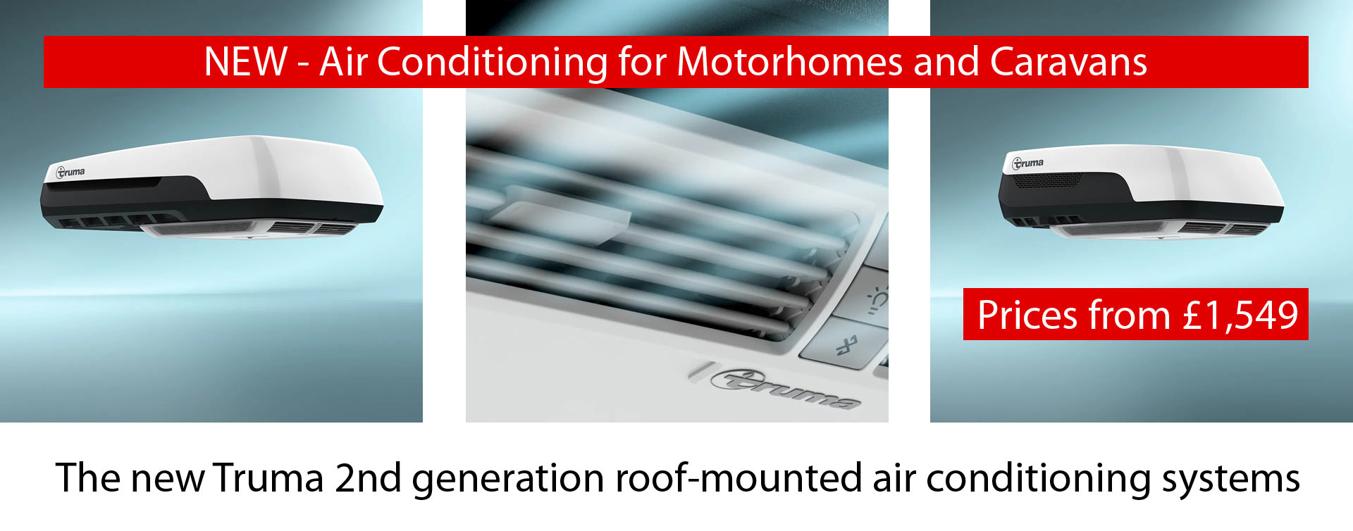 Air condirioners for motorhomes and caravans